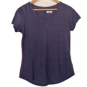Columbia Women's Omni-wick Athletic Short Sleeve Tee in Purple